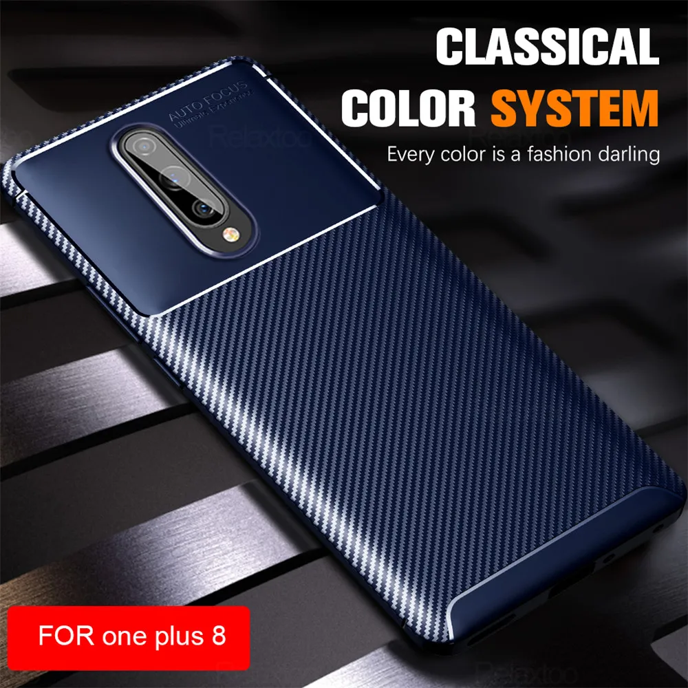 Чехол из углеродного волокна для Oneplus 8 pro мягкая рамка ТПУ чехол телефона one plus nord