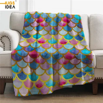 HUGSIDEA Spring Keep Warm Polyester Blanket Mermaid Scale Pattern Throw Blanket Super Soft Flannel Fleece Couch Blanket Hot Sale
HUGSIDEA Spring Keep Warm Polyester Blanket Mermaid Scale Pattern Throw Blanket Super Soft Flannel Fleece Couch Blanket Hot Sale