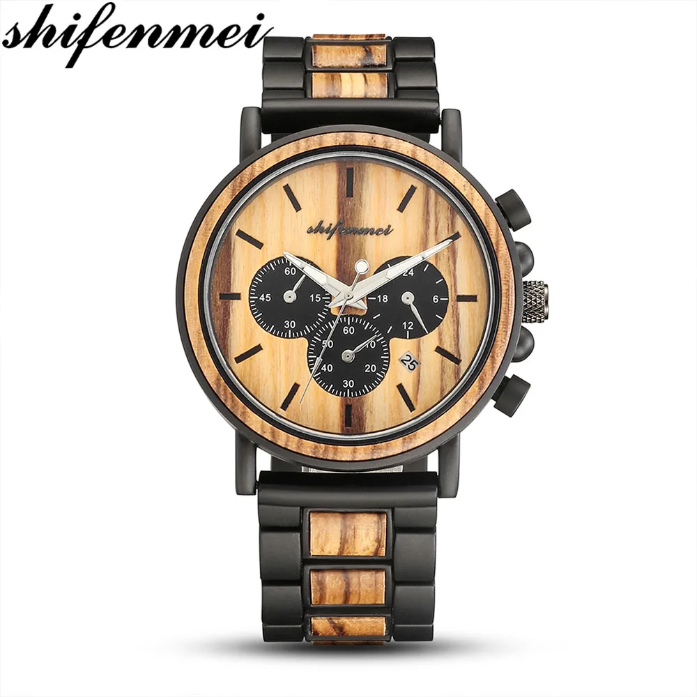 Shifenmei Quartz Watches Men Multifunctional Casual Sports Wooden Watch Men's Fashion Waterproof Calendar Quartz Wristwatch 5588
Shifenmei Quartz Watches Men Multifunctional Casual Sports Wooden Watch Men's Fashion Waterproof Calendar Quartz Wristwatch 5588