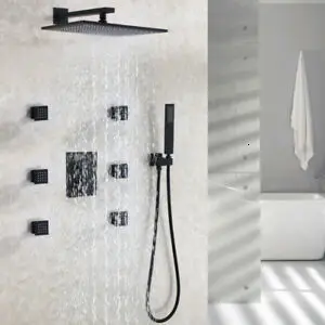 Constant Temperature Dumb Light Matting Black Shower Room Shower Faucet Suit Scouring Bath Shower Faucet Head
Constant Temperature Dumb Light Matting Black Shower Room Shower Faucet Suit Scouring Bath Shower Faucet Head