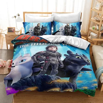 Home Textile 3D How To Train Your Dragon Printed Bedding Set Children Duvet Cover Set Pillowcase Europe/USA/Au King Size 01
Home Textile 3D How To Train Your Dragon Printed Bedding Set Children Duvet Cover Set Pillowcase Europe/USA/Au King Size 01
