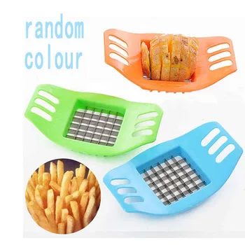 

New Stainless Steel Potato Cutter Slicer Chopper Kitchen Cooking Tools Gadgets(Random Color)