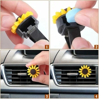 5pcs Sunflower Print Car Interior Steering Wheel Cover Air Outlet Decor Keychain Car Styling Accessories 
5pcs Sunflower Print Car Interior Steering Wheel Cover Air Outlet Decor Keychain Car Styling Accessories