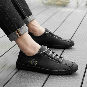 Men Shoes Fashion Casual oxfords outdoor Shoes Soft Moccasins Flats breathable Sneakers Trend lace up Footwear Men big size 48
Men Shoes Fashion Casual oxfords outdoor Shoes Soft Moccasins Flats breathable Sneakers Trend lace up Footwear Men big size 48