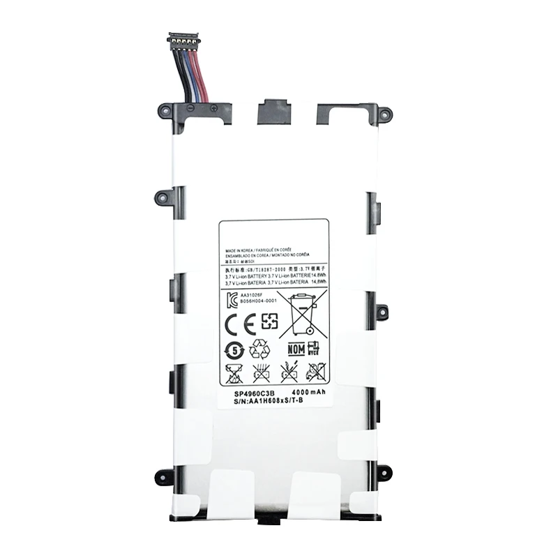 KiKiss Tablet Battery SP4960C3B 4000mAh For Samsung GALAXY Tab 2 7.0 GT P3100 P3110 P3113 P6200 P6210 Lithium Polymer Battery
KiKiss Tablet Battery SP4960C3B 4000mAh For Samsung GALAXY Tab 2 7.0 GT P3100 P3110 P3113 P6200 P6210 Lithium Polymer Battery