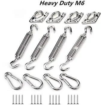 Awning Install Attachment Set Heavy Duty Sun Shade Sail Stainless Steel Hardware Kit for Home Garden Sunshade Fixing Accessories 
Awning Install Attachment Set Heavy Duty Sun Shade Sail Stainless Steel Hardware Kit for Home Garden Sunshade Fixing Accessories