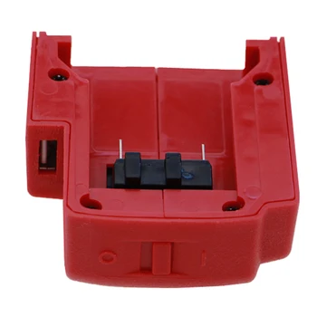 USB Charger Portable Power Source ABS Red Converter Compact Replace Safe Tools Adapter For Milwaukee 49-24-2371 M18 Battery
USB Charger Portable Power Source ABS Red Converter Compact Replace Safe Tools Adapter For Milwaukee 49-24-2371 M18 Battery