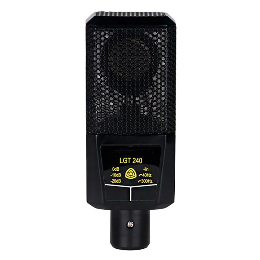 

Cardioid Condenser Gaming Microphone for Computer with Anti-Vibration Shock Mount, XLR Connector, for Recording Podcasting