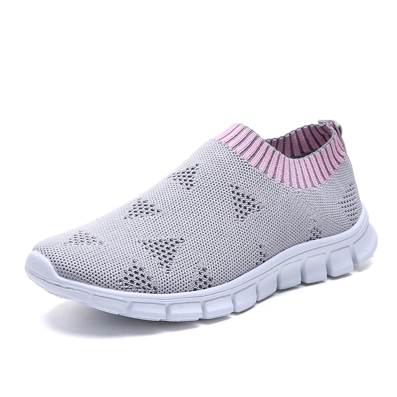 Rimocy 43 Breathable Mesh Platform Sneakers Women Slip on Soft Ladies Casual Running Shoes Woman Knit Sock Shoes Flats image 10