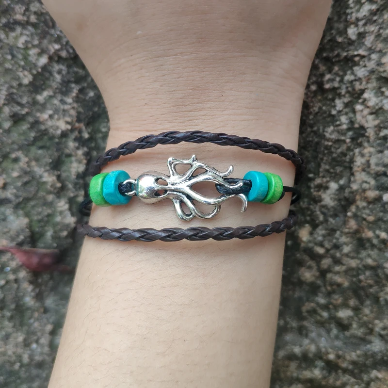 50pc Vintage Octopus Leather Multilayer Bracelet Boho Strands Wrap Bracelet Wristband Bracelets & Bangles for Women
50pc Vintage Octopus Leather Multilayer Bracelet Boho Strands Wrap Bracelet Wristband Bracelets & Bangles for Women