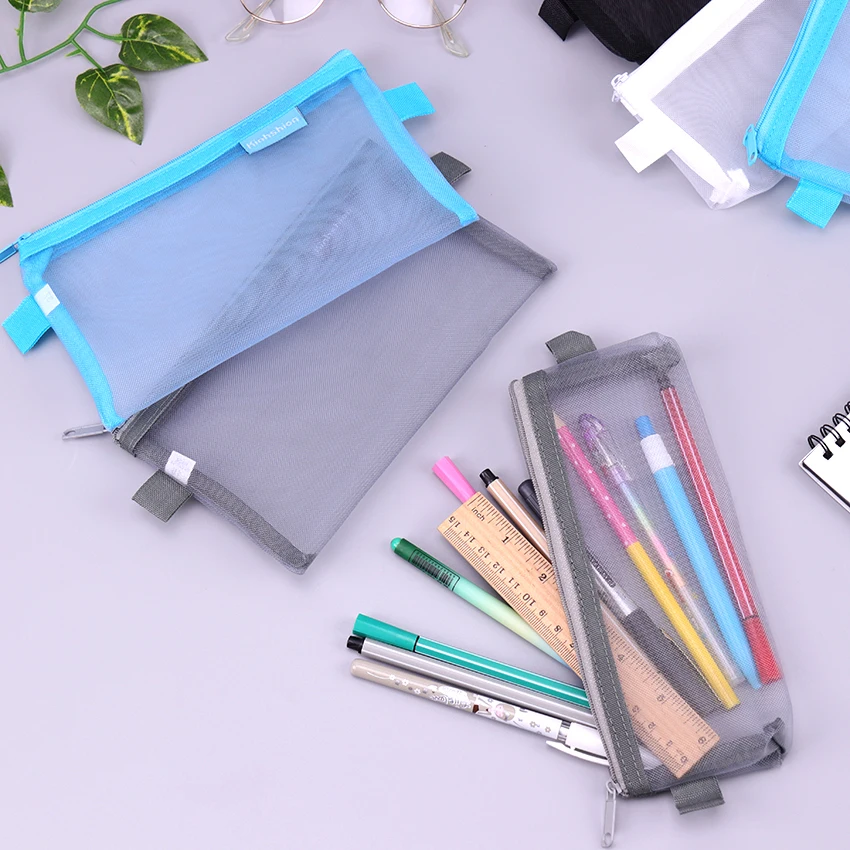 1PC Simple Transparent Mesh Pencil Case Office Student Pencil Cases Nylon Pencil Bags School Supplies Pen Box
1PC Simple Transparent Mesh Pencil Case Office Student Pencil Cases Nylon Pencil Bags School Supplies Pen Box