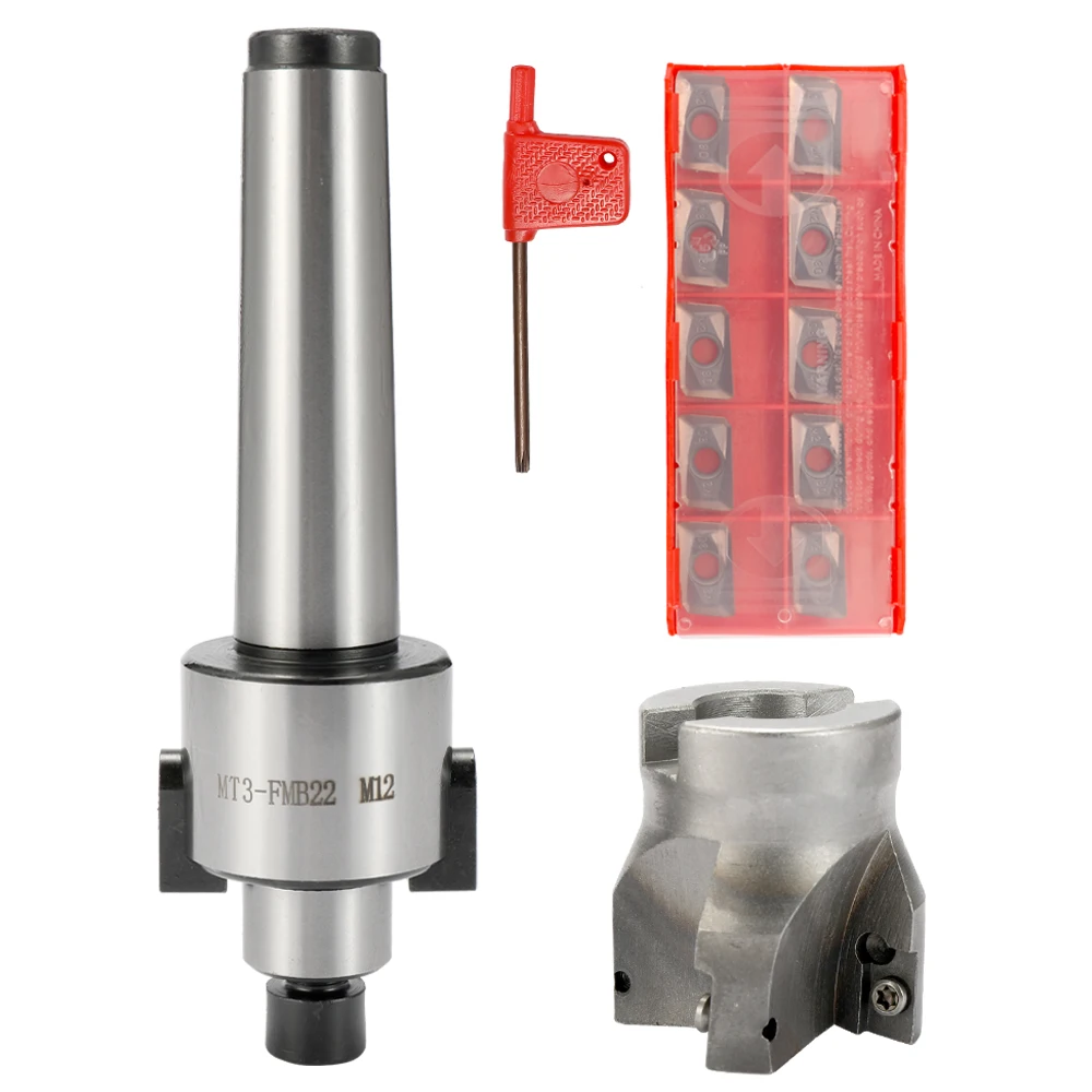 Metal Accuracy CNC Machine Tool MT3-FMB22 M12 Holder Face Mill Arbor 10PCS Carbide Insets Turning Tool
Metal Accuracy CNC Machine Tool MT3-FMB22 M12 Holder Face Mill Arbor 10PCS Carbide Insets Turning Tool