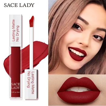 SACE LADY Long Lasting Lipstick Make Up Matte Liquid Lip Stick Non Drying Makeup Nude Red Pigment Waterproof 23 Colors Cosmetic
SACE LADY Long Lasting Lipstick Make Up Matte Liquid Lip Stick Non Drying Makeup Nude Red Pigment Waterproof 23 Colors Cosmetic