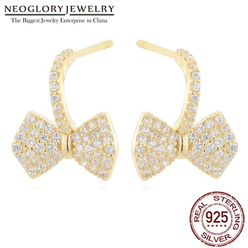 Neoglory Elegant Bowknot S925 Sterling Silver Earrings for Women AAA Cubic Zircon Korea Earrings Trendy Jewelry Gift For GF
Neoglory Elegant Bowknot S925 Sterling Silver Earrings for Women AAA Cubic Zircon Korea Earrings Trendy Jewelry Gift For GF