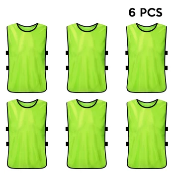 6 PCS Adults Soccer Pinnies Quick Drying Football Jerseys Sports Scrimmage Practice Sports Vest Team Training Bibs
6 PCS Adults Soccer Pinnies Quick Drying Football Jerseys Sports Scrimmage Practice Sports Vest Team Training Bibs