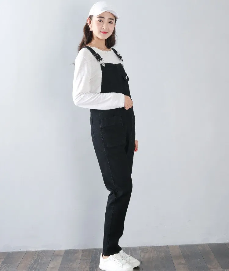 Spring Tide Fashion Adjustable Straps Women Denim Overalls Vintage Solid Pockets Loose Jeans Casual Plus Size Pants
Spring Tide Fashion Adjustable Straps Women Denim Overalls Vintage Solid Pockets Loose Jeans Casual Plus Size Pants