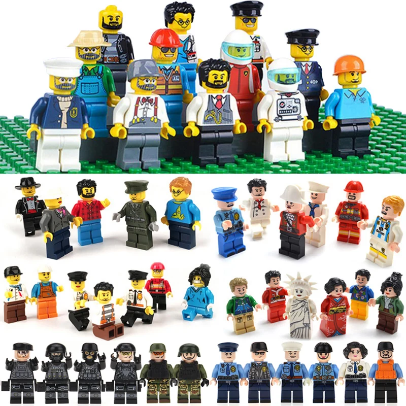 50pcs/lot Police Military Navy Firefighter Mini Action Figures Building Blocks Set Model Kits Bricks Dolls Toy For Children Gift
50pcs/lot Police Military Navy Firefighter Mini Action Figures Building Blocks Set Model Kits Bricks Dolls Toy For Children Gift