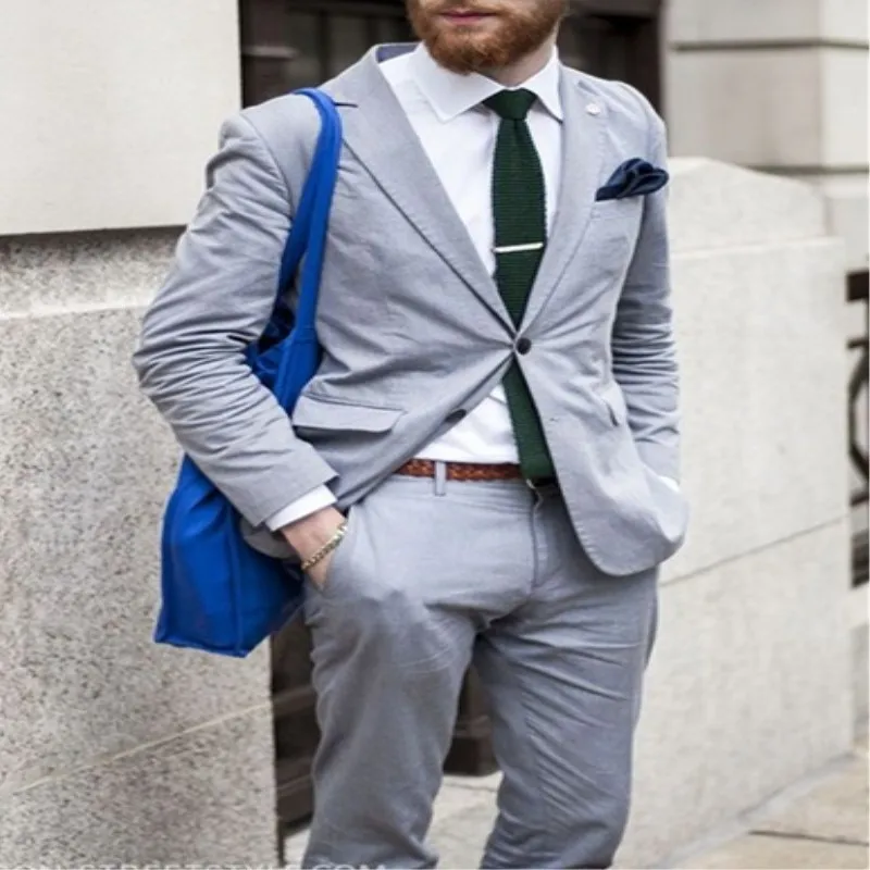 Casual Grey Official Two Button Men's Suit 2 Pieces (Jacket + Pants) Fashion Slim Simple Blazer Custom Men's Tuxedo
Casual Grey Official Two Button Men's Suit 2 Pieces (Jacket + Pants) Fashion Slim Simple Blazer Custom Men's Tuxedo