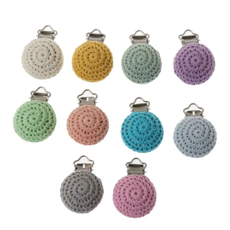 Crochet Pacifier Clips Holder Handmade DIY Silicone Pacifier Chains Accessories R2JF
Crochet Pacifier Clips Holder Handmade DIY Silicone Pacifier Chains Accessories R2JF