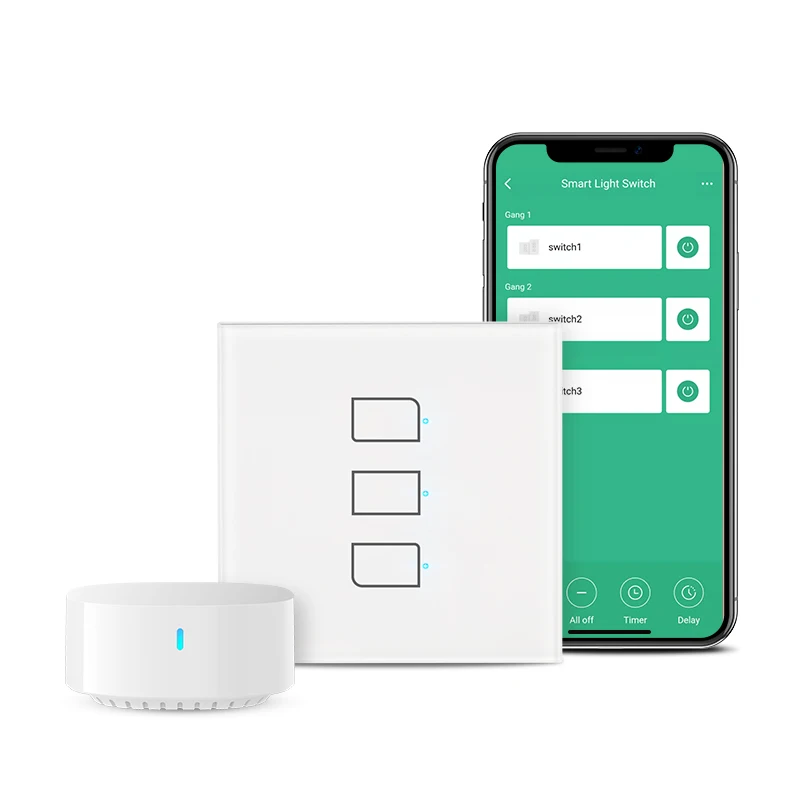 BroadLink TC3 Wi-Fi Smart Remote Switch (with S3 HUB) Control Lighting from Anywhere, Easy Installation (No Neutral Required)
BroadLink TC3 Wi-Fi Smart Remote Switch (with S3 HUB) Control Lighting from Anywhere, Easy Installation (No Neutral Required)