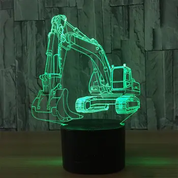 Table Lamp 3D Decoration Bright Night Light Desk Light Excavator Digger Art Kid Colorful Kids Boy Christmas Xmas Atmosphere
Table Lamp 3D Decoration Bright Night Light Desk Light Excavator Digger Art Kid Colorful Kids Boy Christmas Xmas Atmosphere