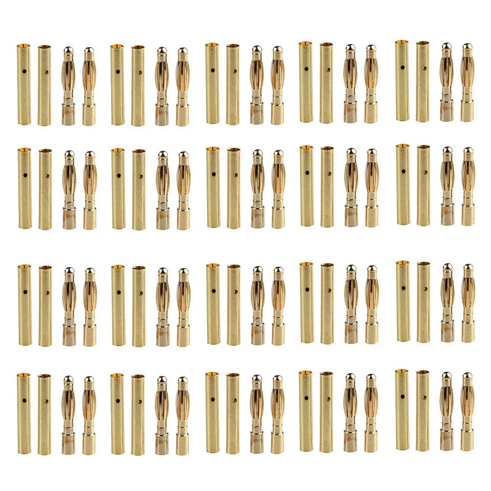 Banana Connectors,10pair/lot 2.0/3.0/3.5/4.0/5/5.5/6/6.5/8mm Gold Bullet Banana Connectors Plug For ESC Battery Motor
Banana Connectors,10pair/lot 2.0/3.0/3.5/4.0/5/5.5/6/6.5/8mm Gold Bullet Banana Connectors Plug For ESC Battery Motor