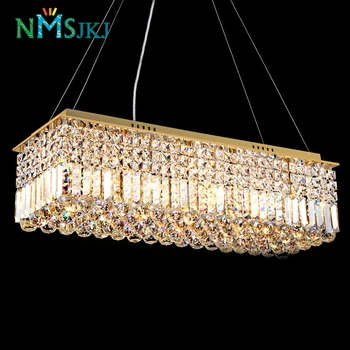 Modern Luxury Minimalist LED Golden Rectangular Crystal Lamp for Dining Hall
Modern Luxury Minimalist LED Golden Rectangular Crystal Lamp for Dining Hall
