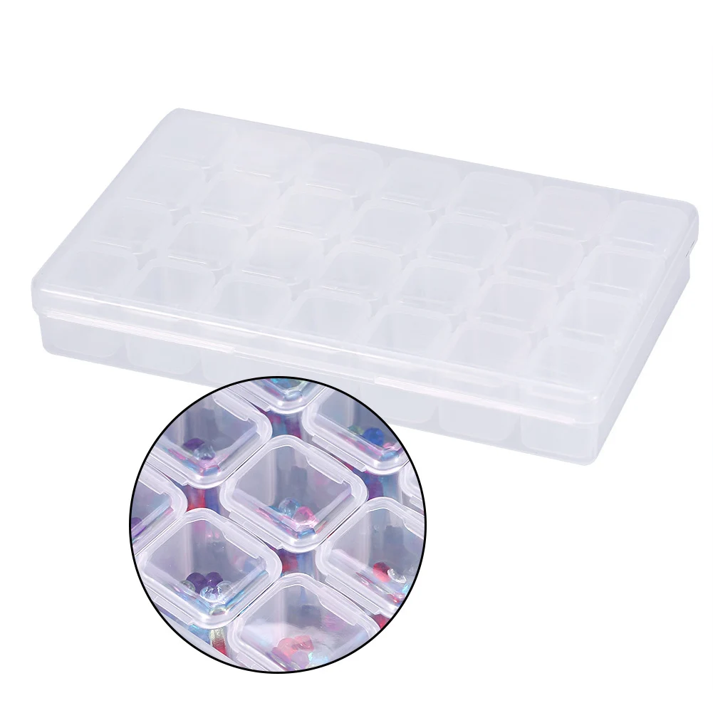 28 Slots Nail Decoration Empty Rhinestone Box Clear Durable Nail Jewelry Box Storage Box Tool For Gem Bead Container Storage Box
28 Slots Nail Decoration Empty Rhinestone Box Clear Durable Nail Jewelry Box Storage Box Tool For Gem Bead Container Storage Box