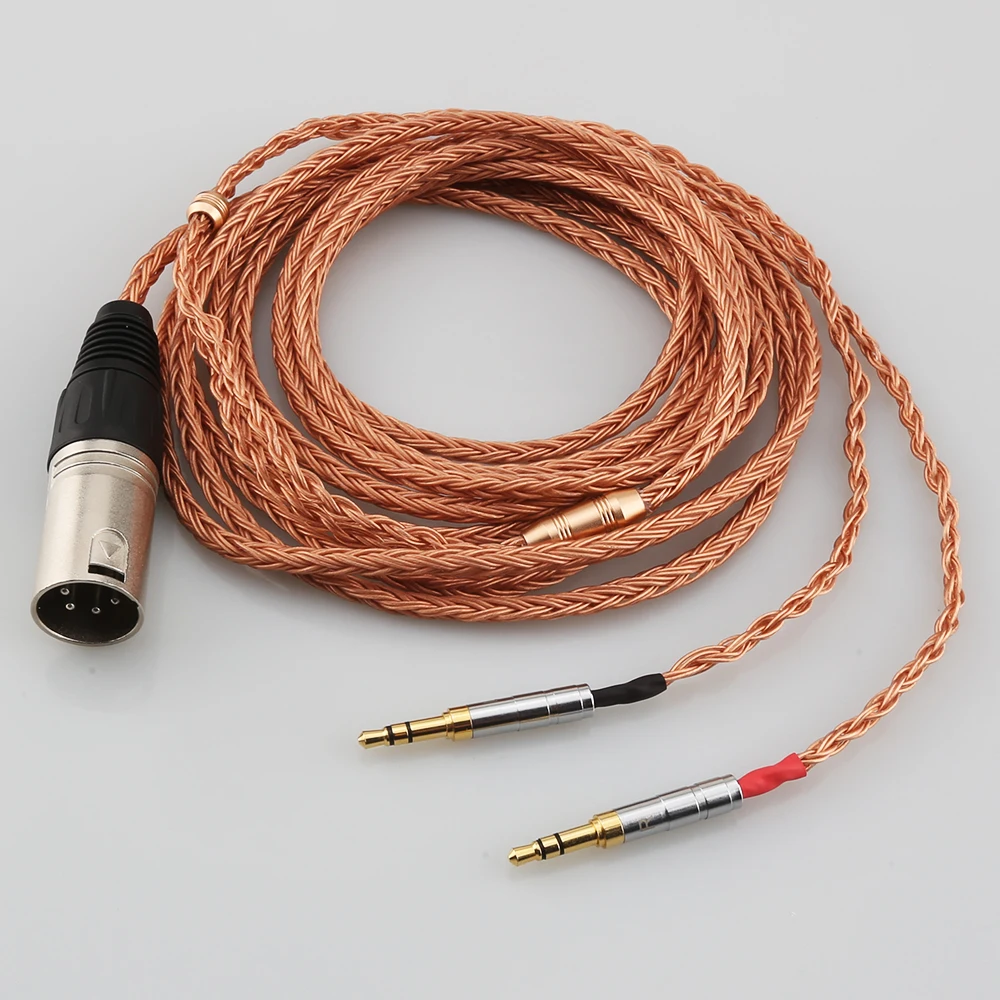 HiFi XLR Balanced 16 cores 99% Pure 7N OCC Copper Headphone Cable for Hifiman Sundara Ananda HE1000se HE6se he400i he400se Arya HiFi XLR Balanced 16 cores 99% Pure 7N OCC Copper Headphone Cable for Hifiman Sundara Ananda HE1000se HE6se he400i he400se Arya