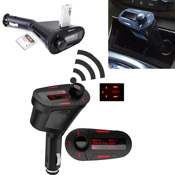 Wireless Bluetooth Car MP3 Player FM Transmitter WMA Modulator Radio SD and Remote Color Random
Wireless Bluetooth Car MP3 Player FM Transmitter WMA Modulator Radio SD and Remote Color Random