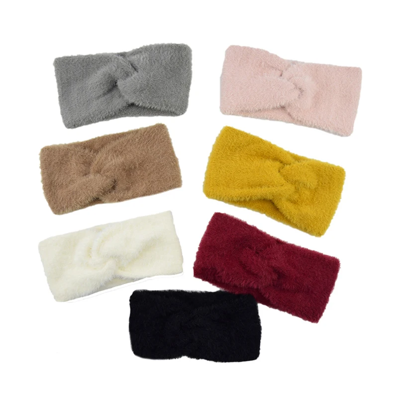 2019 New Handmade Knot Fluffy Headbands Autumn Winter Imitation Mink Cashmere Solid Bow Hairbands Simple Warm Women's Headband
2019 New Handmade Knot Fluffy Headbands Autumn Winter Imitation Mink Cashmere Solid Bow Hairbands Simple Warm Women's Headband