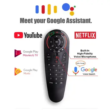 G30 Remote Control 2.4G Wireless Voice Air Mouse 33 Keys IR Learning Gyro Sensing Smart Remote For Game Android Tv Box
G30 Remote Control 2.4G Wireless Voice Air Mouse 33 Keys IR Learning Gyro Sensing Smart Remote For Game Android Tv Box