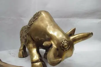 Chinese Folk Copper Bronze Fengshui lotus flower Kylin Kilin Cattle Bull Wild ox
Chinese Folk Copper Bronze Fengshui lotus flower Kylin Kilin Cattle Bull Wild ox