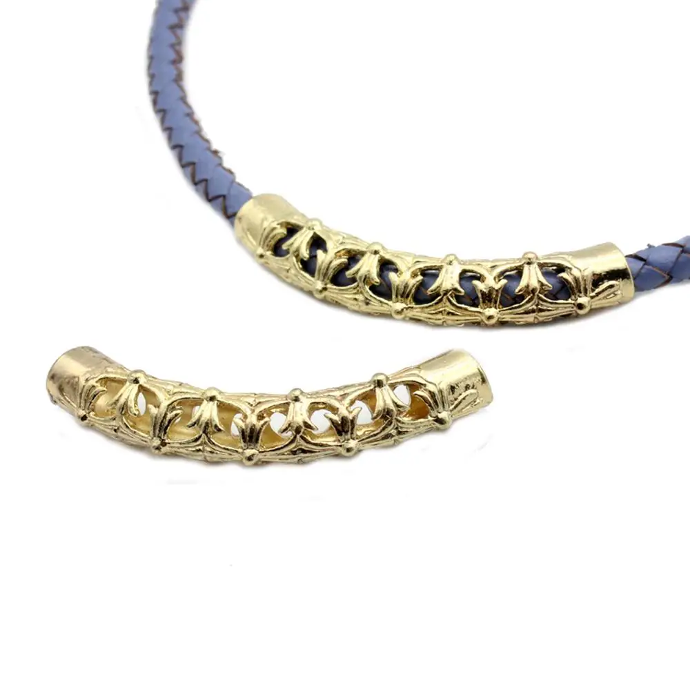 AaaZee 2pc 5mm Hole Gold Plated Hollowed Finding Tube for Bracelet and Necklace, 52mm Long Connectors for DIY Art Crafts
AaaZee 2pc 5mm Hole Gold Plated Hollowed Finding Tube for Bracelet and Necklace, 52mm Long Connectors for DIY Art Crafts