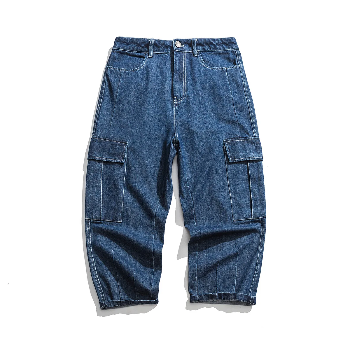 Wu Navigation Jeans Men's Popular Brand Straight-Cut Loose-Fit Loose Pants Trend Multi-pockets Versatile Harem Pants Retro Casua
Wu Navigation Jeans Men's Popular Brand Straight-Cut Loose-Fit Loose Pants Trend Multi-pockets Versatile Harem Pants Retro Casua