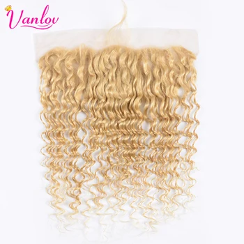 Vanlov 13x4 Ear To Ear Lace Frontal Closure 613 Blonde Remy Peruvian Deep Wave Pre Plucked Frontal with Baby Hair
Vanlov 13x4 Ear To Ear Lace Frontal Closure 613 Blonde Remy Peruvian Deep Wave Pre Plucked Frontal with Baby Hair
