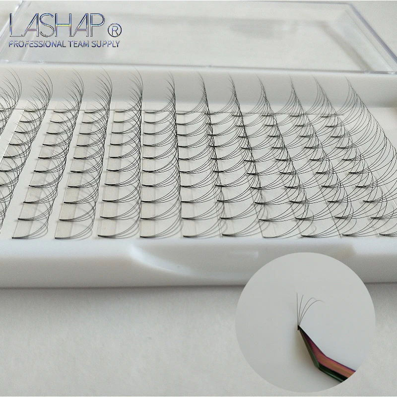 LASHAP false individual lashes natural 4D Russian Volume Fans D Curl fast fan faux mink eyelashes extension individual
LASHAP false individual lashes natural 4D Russian Volume Fans D Curl fast fan faux mink eyelashes extension individual