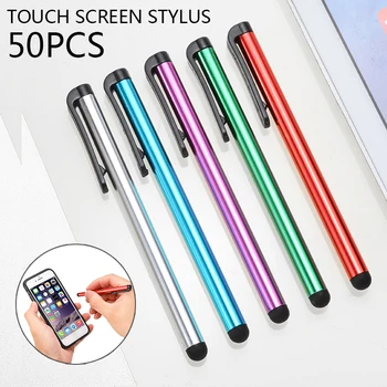 50pcs/set Capacitive Metal Touch Screen Stylus Pen For IPad Air Mini For Sam-sung i-phone Universal Tablet PC Smart Phone Pencil
50pcs/set Capacitive Metal Touch Screen Stylus Pen For IPad Air Mini For Sam-sung i-phone Universal Tablet PC Smart Phone Pencil