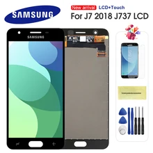 Écran tactile LCD de remplacement, luminosité réglable, pour Samsung Galaxy J7 2018 J737 J737A J737P J737V J737T=