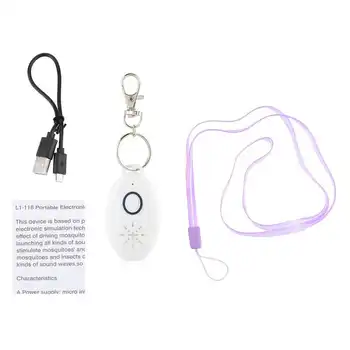Portable Rechargeable Ultrasonic Keychain Indoor Outdoor Mosquito Pest Repellent
Portable Rechargeable Ultrasonic Keychain Indoor Outdoor Mosquito Pest Repellent