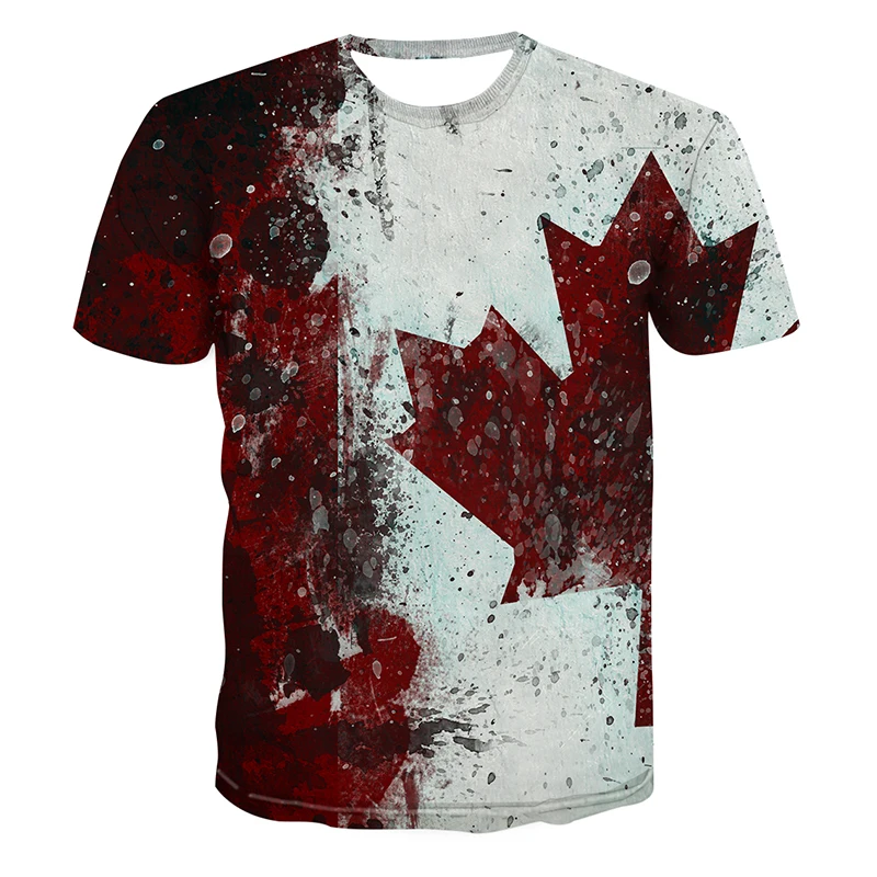 Retro mens T-shirt 3D Maple leaf print shirt casual sweatshirt Summer breathable Unisex gym fitness tops Tee
Retro mens T-shirt 3D Maple leaf print shirt casual sweatshirt Summer breathable Unisex gym fitness tops Tee