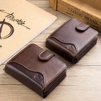 Men Wallet Genuine Leather Multi-card Organ Zipper Wallet Multi-function Folding Credit Card Holder Buckle Wallet Dropship
Men Wallet Genuine Leather Multi-card Organ Zipper Wallet Multi-function Folding Credit Card Holder Buckle Wallet Dropship