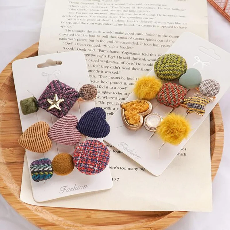Small Fragrance Head Jewelry Korean Woolen Cloth Wool Material Lattice Clamp Bangs Word Folder Duckbill Clip Side Clip Hairpin
Small Fragrance Head Jewelry Korean Woolen Cloth Wool Material Lattice Clamp Bangs Word Folder Duckbill Clip Side Clip Hairpin