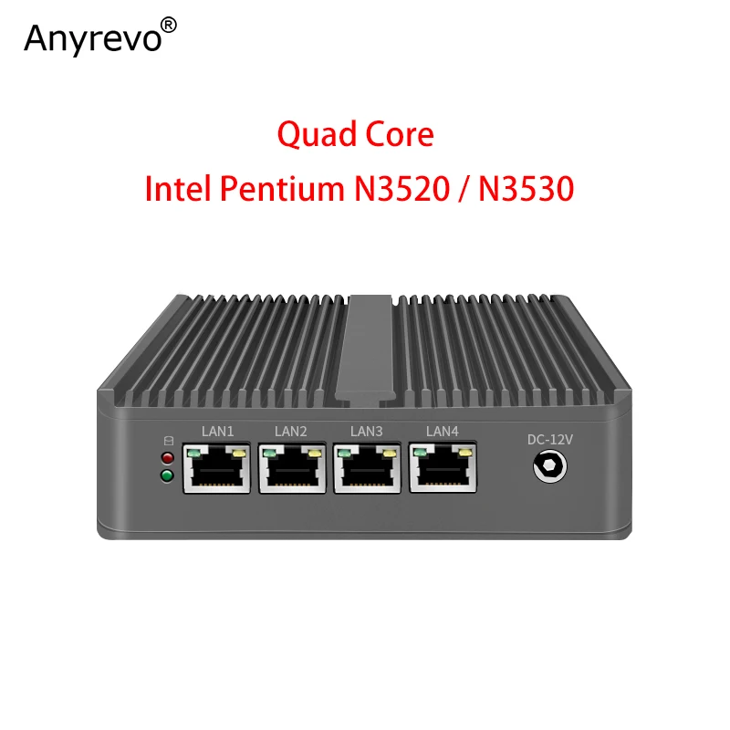 Quad Core Mini Router Intel J1900/N3530 Fanless Soft Router VGA HD-MI 4 intel Gigabit LAN for pfSense OPNsense VyOS VPN
Quad Core Mini Router Intel J1900/N3530 Fanless Soft Router VGA HD-MI 4 intel Gigabit LAN for pfSense OPNsense VyOS VPN