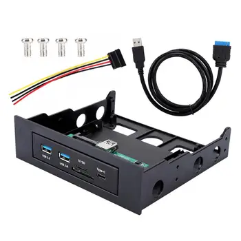 USB3.1/Type C Interface+Dual USB3.0+TF/SD Card Reader 3.5 Optical & Soft Drive Multi-function Expansion Panel 
USB3.1/Type C Interface+Dual USB3.0+TF/SD Card Reader 3.5 Optical & Soft Drive Multi-function Expansion Panel