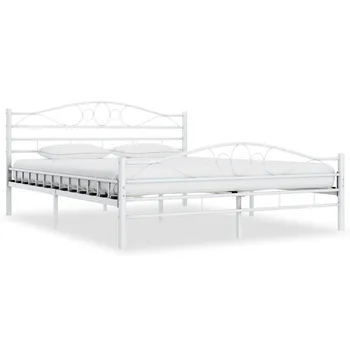 Minimalist Nordic Modern Bed Frame Metal Bedroom Dormitory Home Bed Furniture Stable Double Bed Frame 160x200 cm White
Minimalist Nordic Modern Bed Frame Metal Bedroom Dormitory Home Bed Furniture Stable Double Bed Frame 160x200 cm White