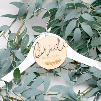 Personalized Bride Name Hanger Wooden Bridesmaid Gift, Bridal Wedding Hanger Rustic with ribbon 
Personalized Bride Name Hanger Wooden Bridesmaid Gift, Bridal Wedding Hanger Rustic with ribbon