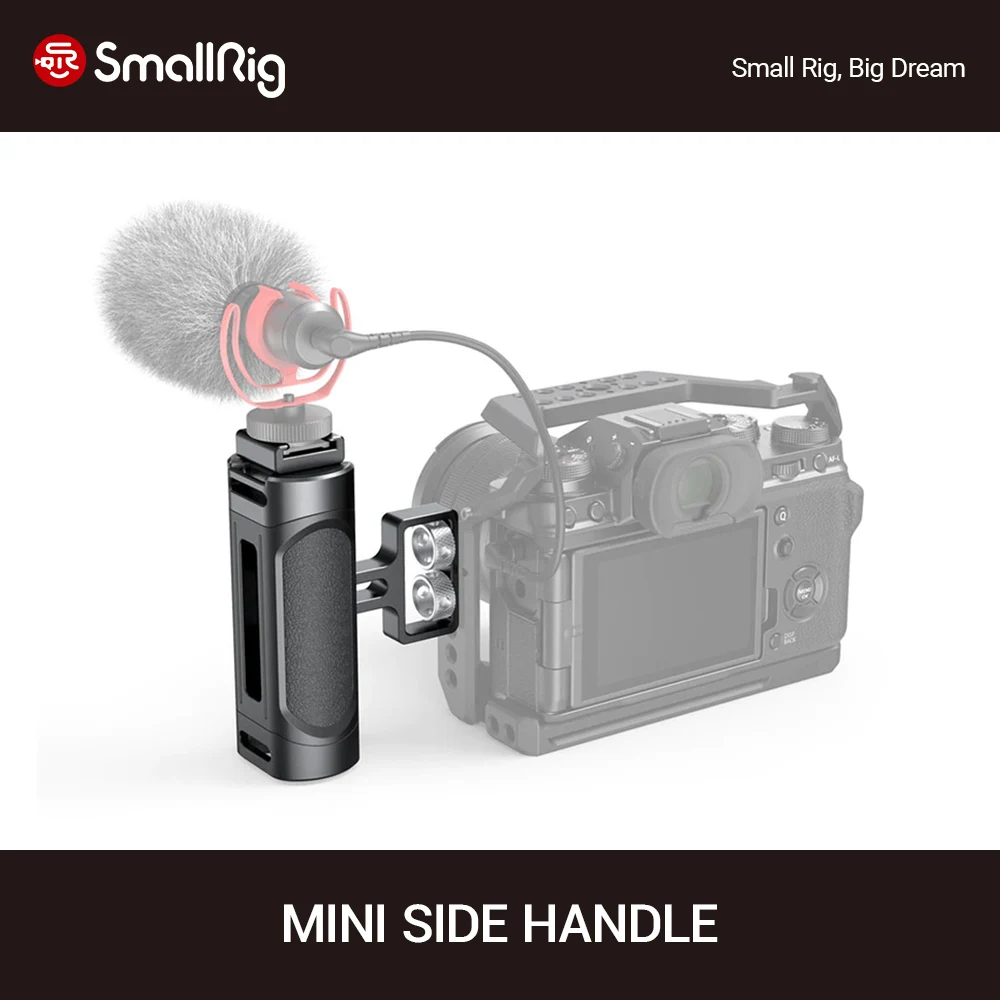 SmallRig Mini Side Handle For Universal Camera Cage Featuring Two 1/4" Thread Holes With 18mm Distance On The Side - 2916
SmallRig Mini Side Handle For Universal Camera Cage Featuring Two 1/4" Thread Holes With 18mm Distance On The Side - 2916