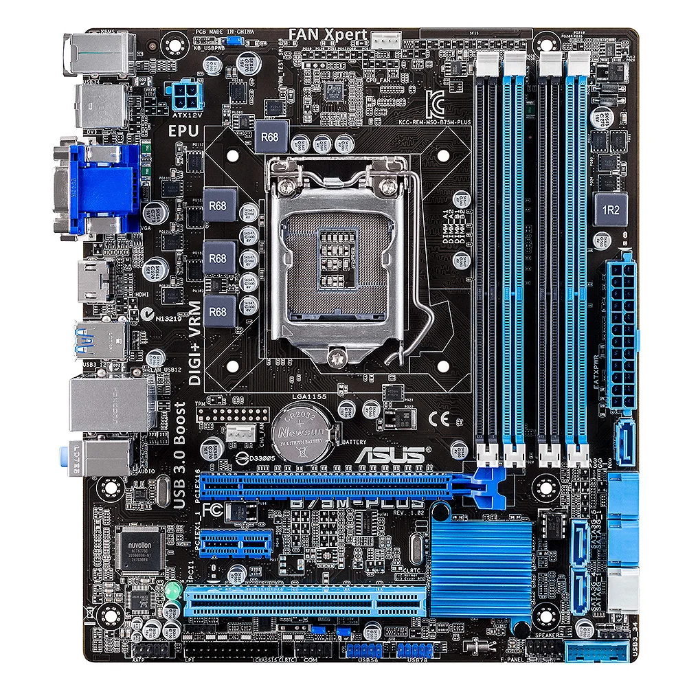 Б/у оригинальная настольная Материнская плата Asus б/у Intel B75 Socket LGA 1155 i3 i5 i7 DDR3 32G SATA3