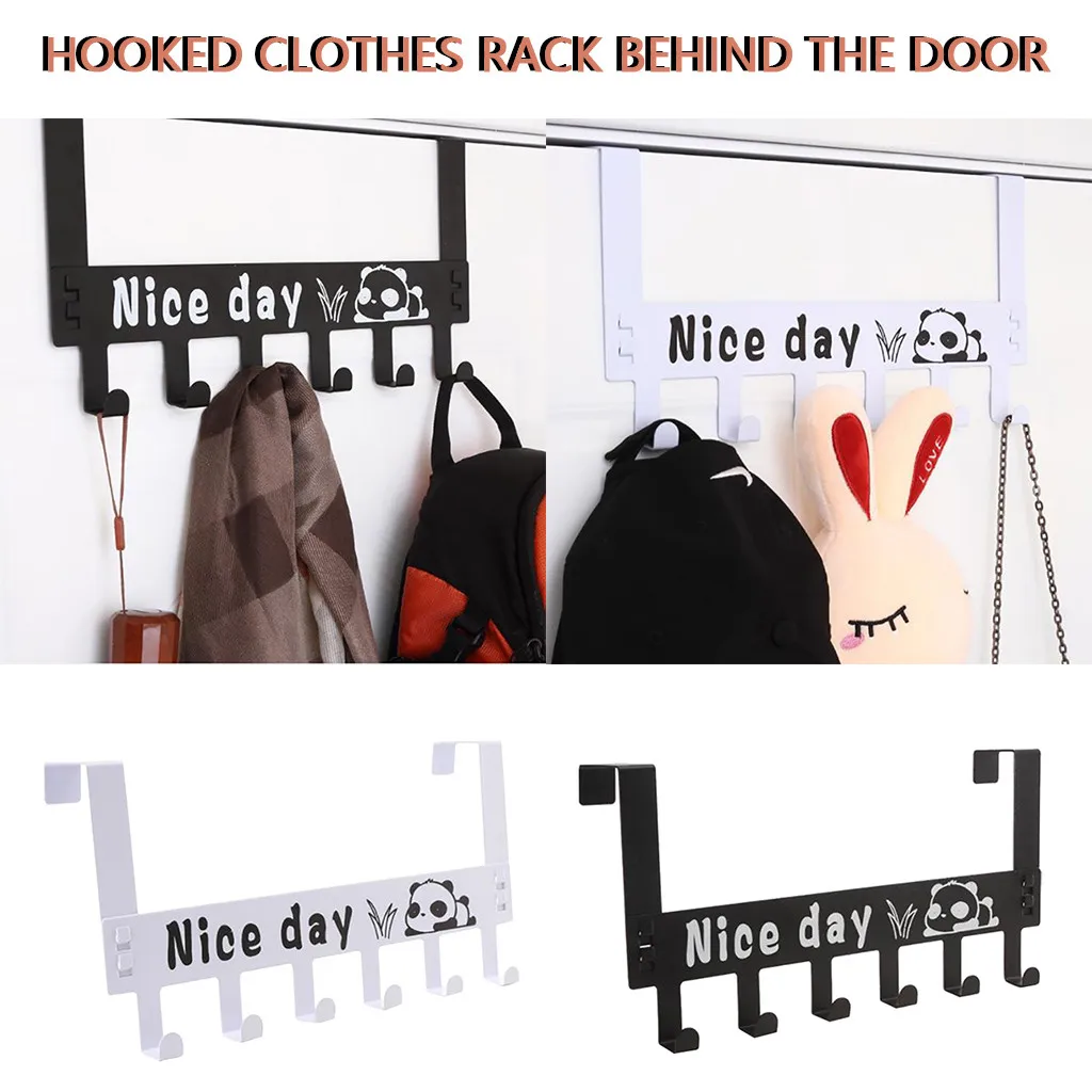 Over-The-Door Hook Rack Panda Print Metal Hanger Wrought Iron Storage Holder Elegant Design Hanging Coat Hat Towel Bag Rack#Y20
Over-The-Door Hook Rack Panda Print Metal Hanger Wrought Iron Storage Holder Elegant Design Hanging Coat Hat Towel Bag Rack#Y20